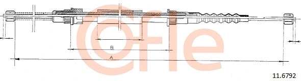 Cable Pull, parking brake (11.6792)
