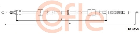 Cable Pull, parking brake (92.10.4450)