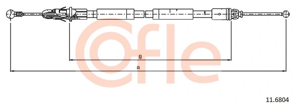 Cable Pull, parking brake (11.6804)