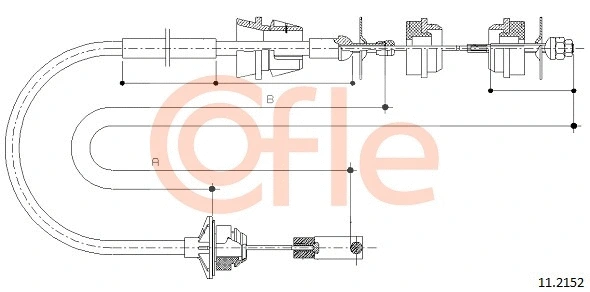 Cable Pull, clutch control (11.2152)