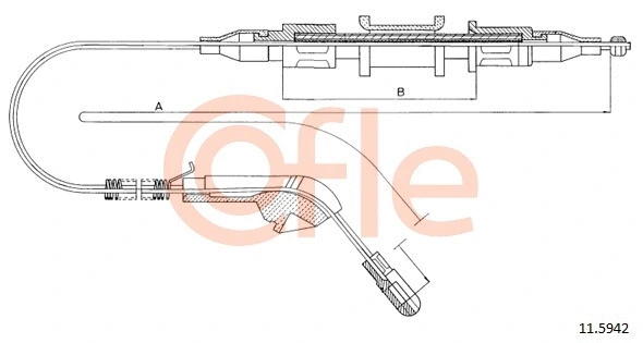 Cable Pull, parking brake (11.5942)