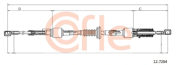 Cable Pull, manual transmission (12.7284)