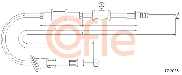 Cable Pull, parking brake (17.2036)