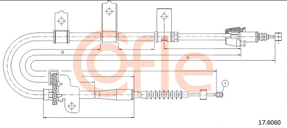 Cable Pull, parking brake (17.6060)