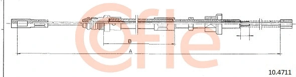 Cable Pull, parking brake (10.4711)