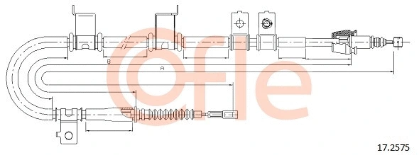 Cable Pull, parking brake (17.2575)