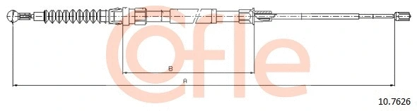 Cable Pull, parking brake (10.7626)