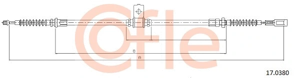 Cable Pull, parking brake (17.0380)
