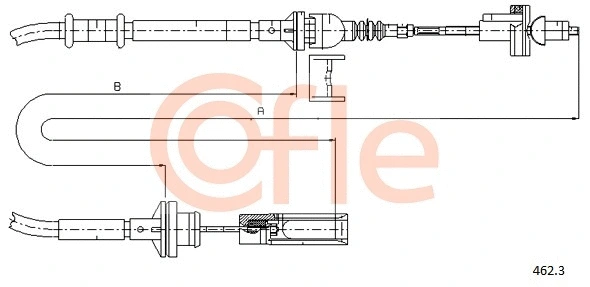 Cable Pull, clutch control (462.3)