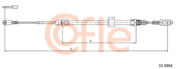 Cable Pull, parking brake (10.9884)