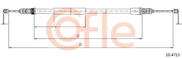 Cable Pull, parking brake (10.4713)