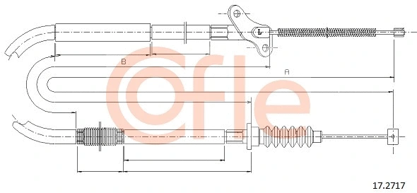 Cable Pull, parking brake (17.2717)