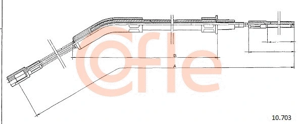 Cable Pull, parking brake (10.703)