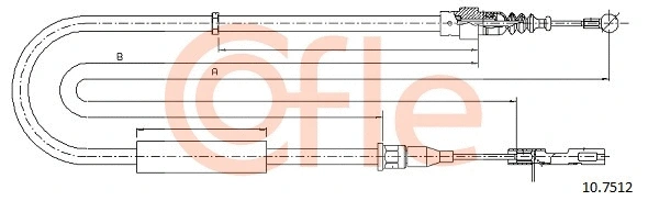 Cable Pull, parking brake (10.7512)