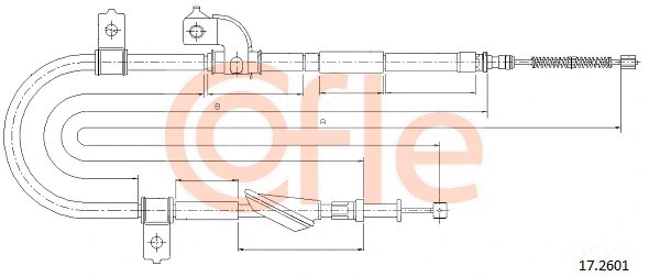 Cable Pull, parking brake (17.2601)
