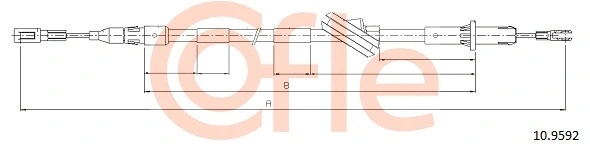 Cable Pull, parking brake (10.9592)