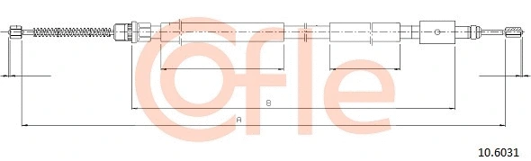 Cable Pull, parking brake (10.6031)