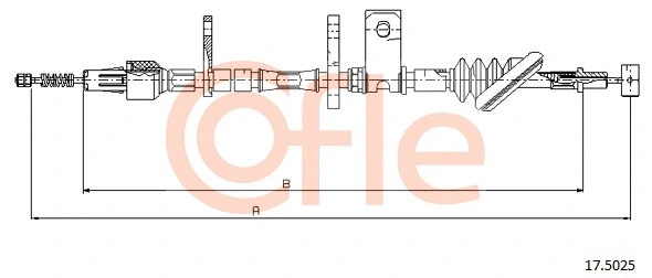 Cable Pull, parking brake (17.5025)