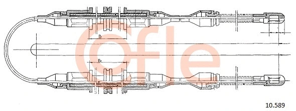 Cable Pull, parking brake (10.589)