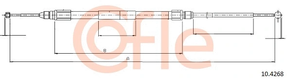 Cable Pull, parking brake (10.4268)