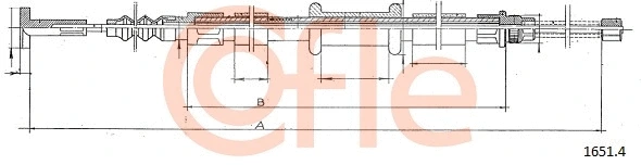 Cable Pull, parking brake (1651.4)