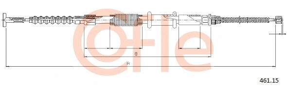 Cable Pull, parking brake (461.15)