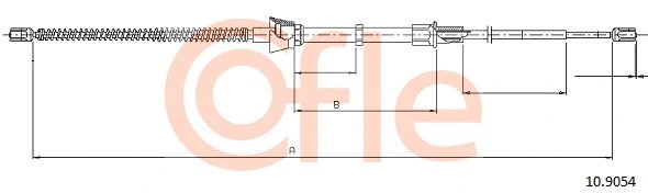 Cable Pull, parking brake (92.10.9054)
