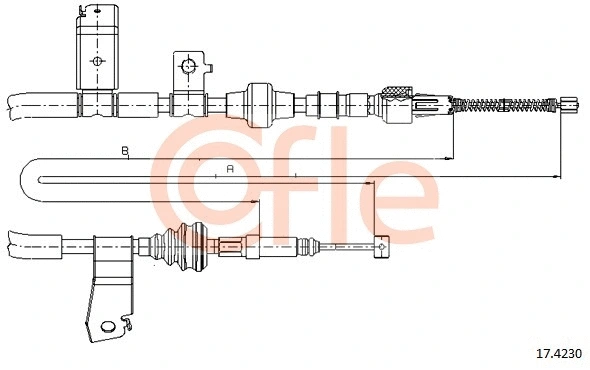 Cable Pull, parking brake (17.4230)