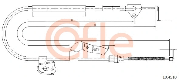 Cable Pull, parking brake (10.4510)