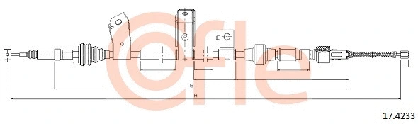 Cable Pull, parking brake (17.4233)