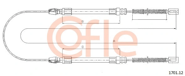 Cable Pull, parking brake (1701.12)