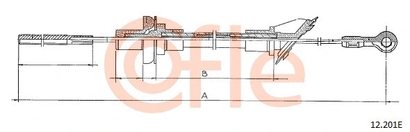 Cable Pull, clutch control (12.201E)