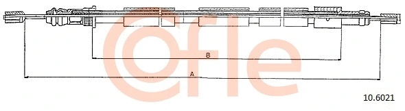 Cable Pull, parking brake (10.6021)
