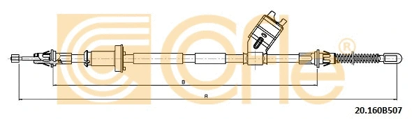 Cable Pull, parking brake (20.160B507)