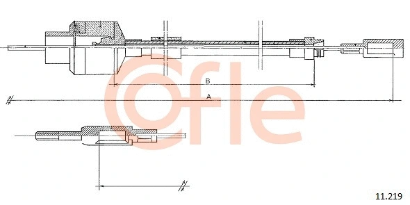 Cable Pull, clutch control (11.219)