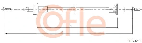 Cable Pull, clutch control (11.2326)