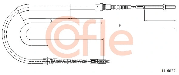Cable Pull, parking brake (92.11.6022)