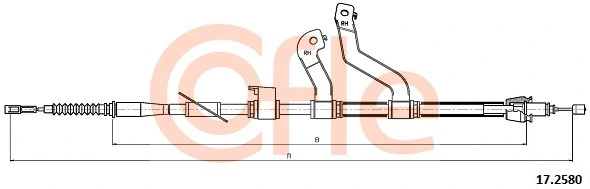 Cable Pull, parking brake (17.2580)