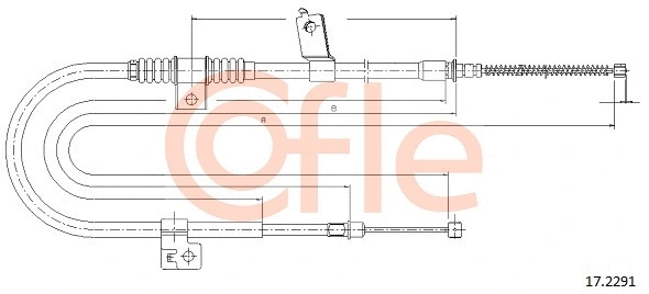 Cable Pull, parking brake (17.2291)