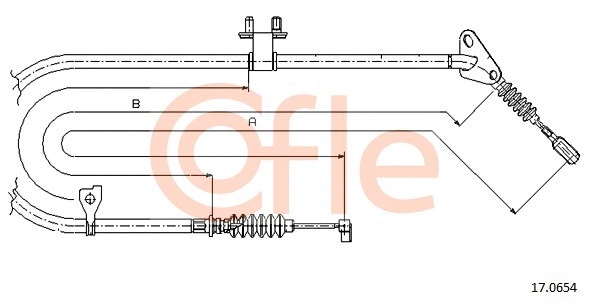 Cable Pull, parking brake (92.17.0654)