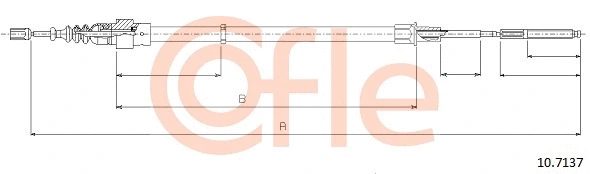 Cable Pull, parking brake (10.7137)