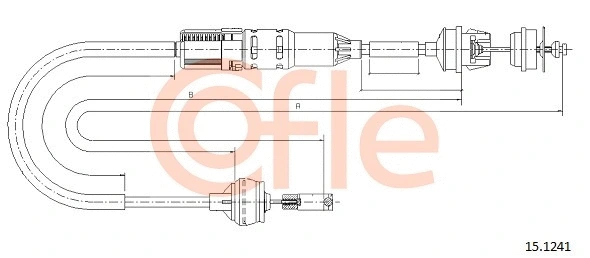 Cable Pull, clutch control (15.1241)
