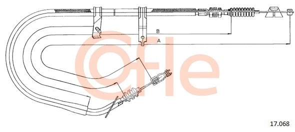 Cable Pull, parking brake (17.068)