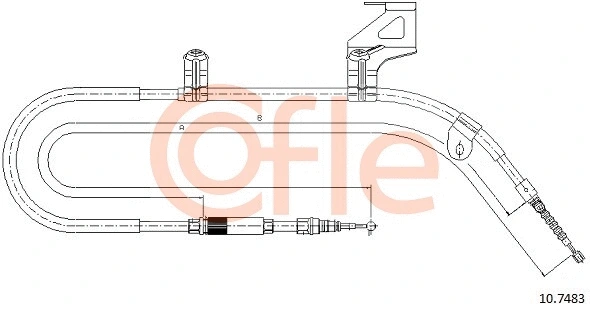 Cable Pull, parking brake (10.7483)