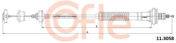 Cable Pull, clutch control (11.3058)
