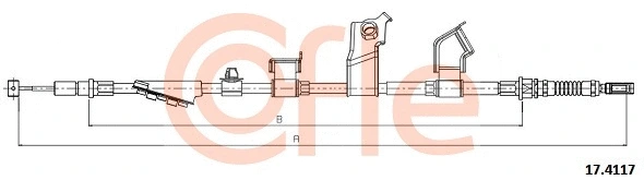 Cable Pull, parking brake (17.4117)