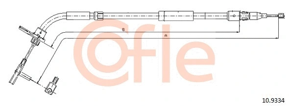 Cable Pull, parking brake (10.9334)