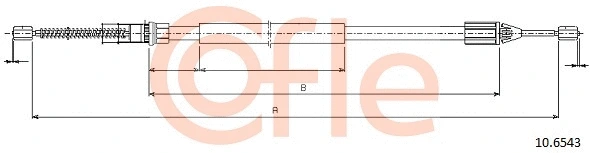 Cable Pull, parking brake (10.6543)