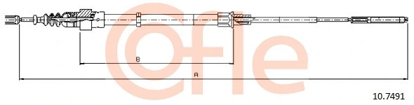 Cable Pull, parking brake (10.7491)