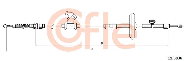 Cable Pull, parking brake (11.5836)